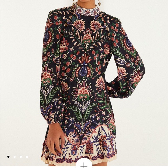 FARM Rio Dresses & Skirts - Farm Rio Black Marvelous Garden Floral Black Dress NWT Sz L